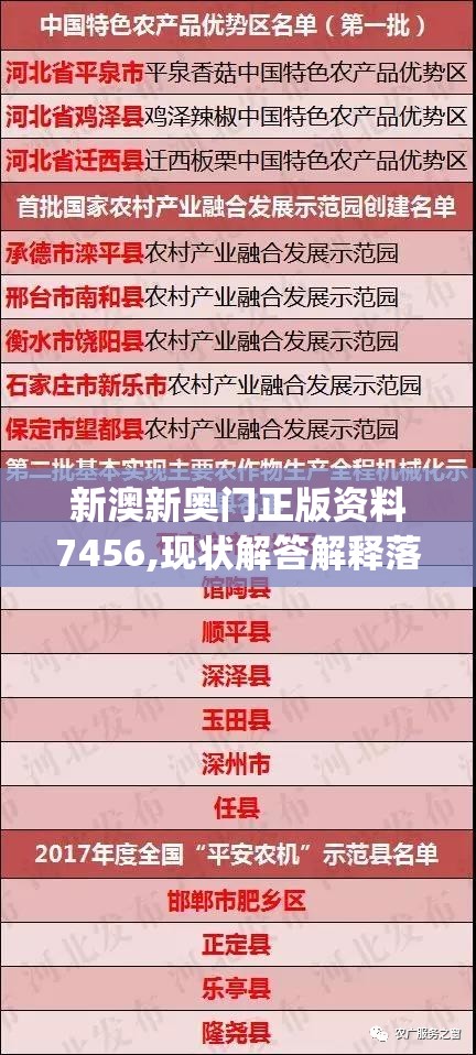 新澳新奥门正版资料7456,现状解答解释落实_典藏集.6.615