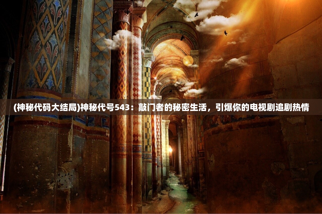 (神秘代码大结局)神秘代号543：敲门者的秘密生活，引爆你的电视剧追剧热情